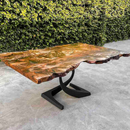 Metal Table Base – Mamba – 20W, 28H inch
